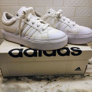 Adidas Bravada 2.0 Platform White Sneakers